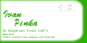 ivan pinka business card